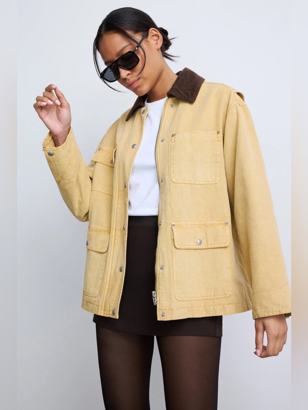 Blank NYC Breaking Camp Jacket Barn Denim & Corduroy Large